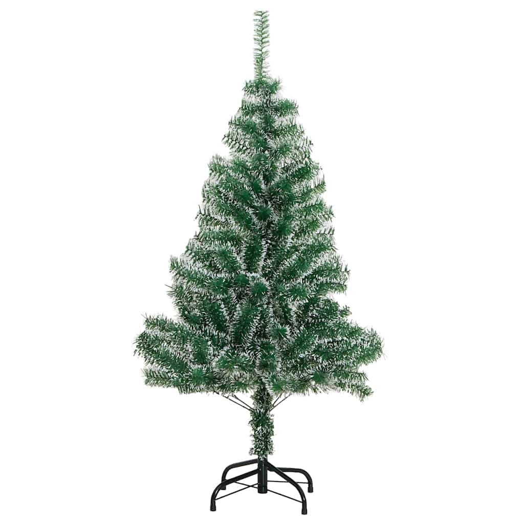 Umjetno božićno drvce 150 LED s kuglicama i snijegom 150 cm