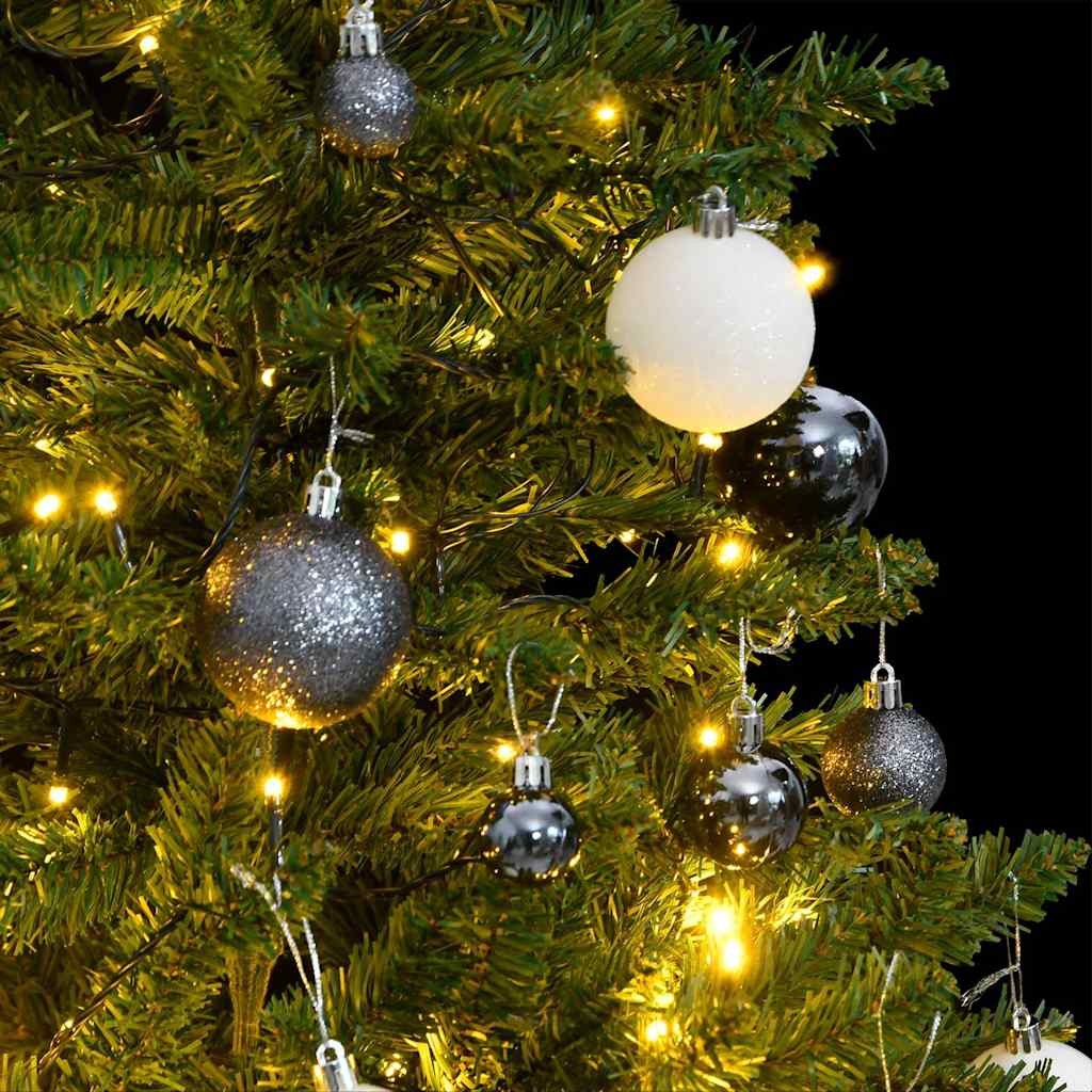Umjetno božićno drvce 150 LED sa šarkama i kuglicama 150 cm