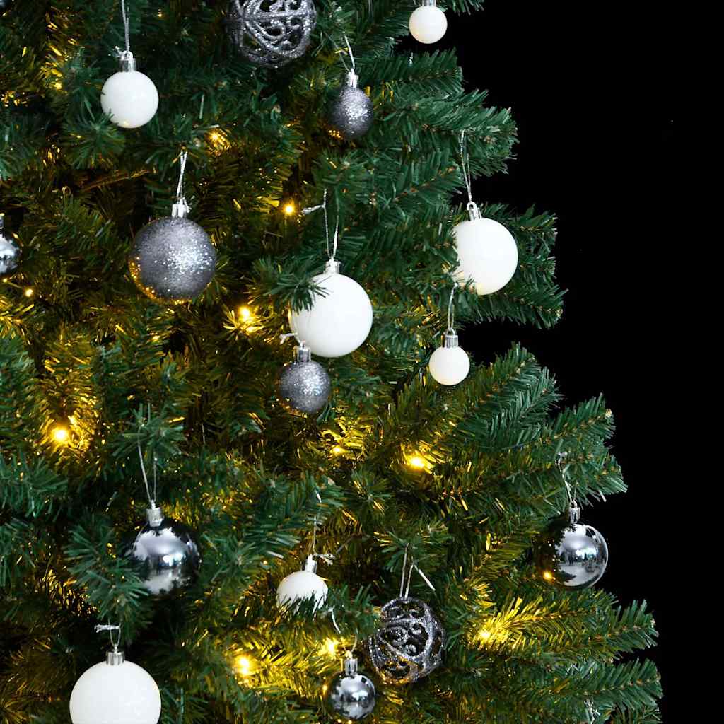 Umjetno božićno drvce 300 LED sa šarkama i kuglicama 180 cm