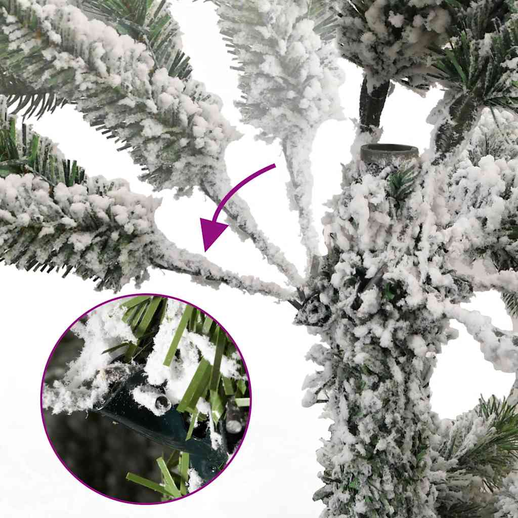 Umjetno božićno drvce 300 LED sa šarkama i kuglicama 180 cm