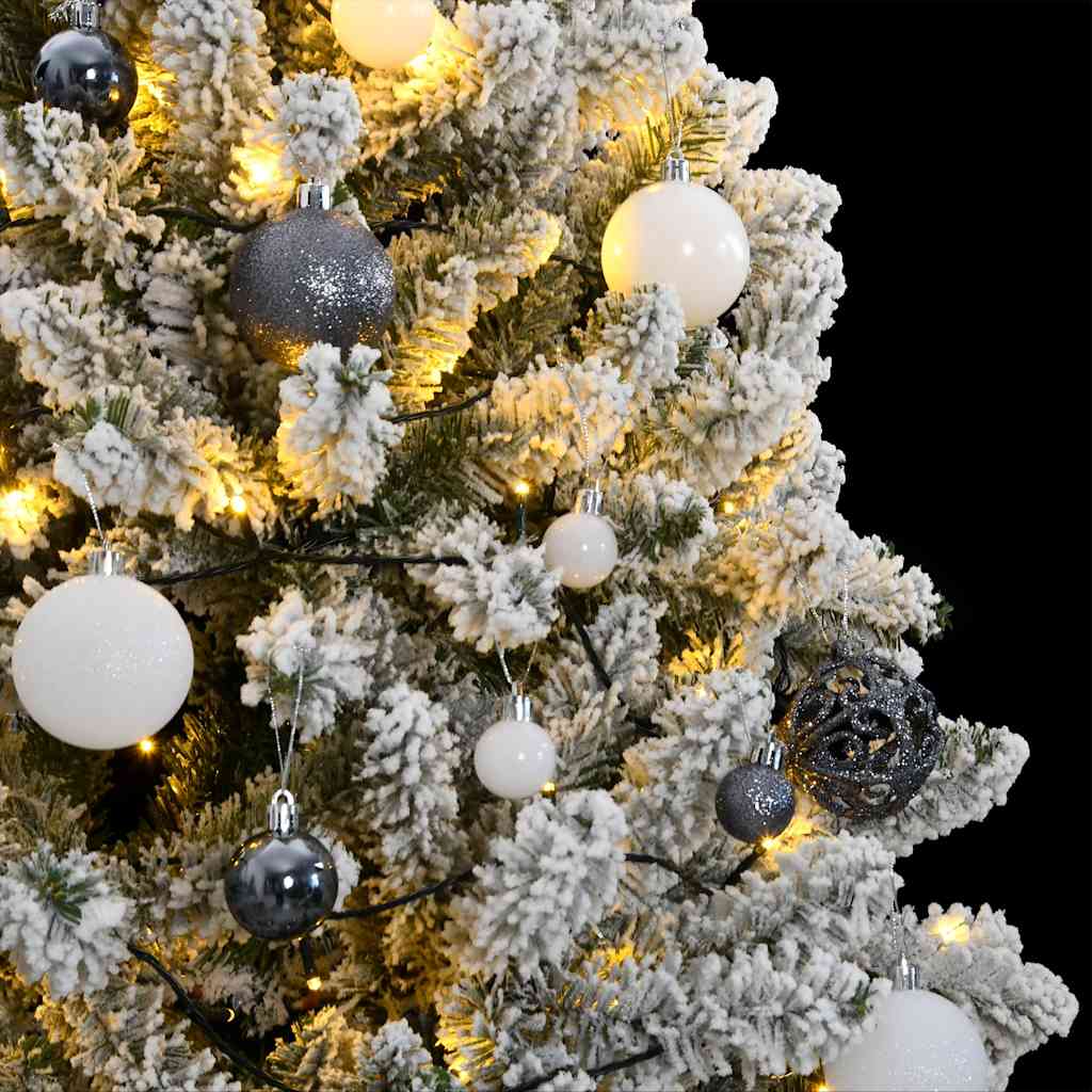 Umjetno božićno drvce 300 LED sa šarkama i kuglicama 270 cm