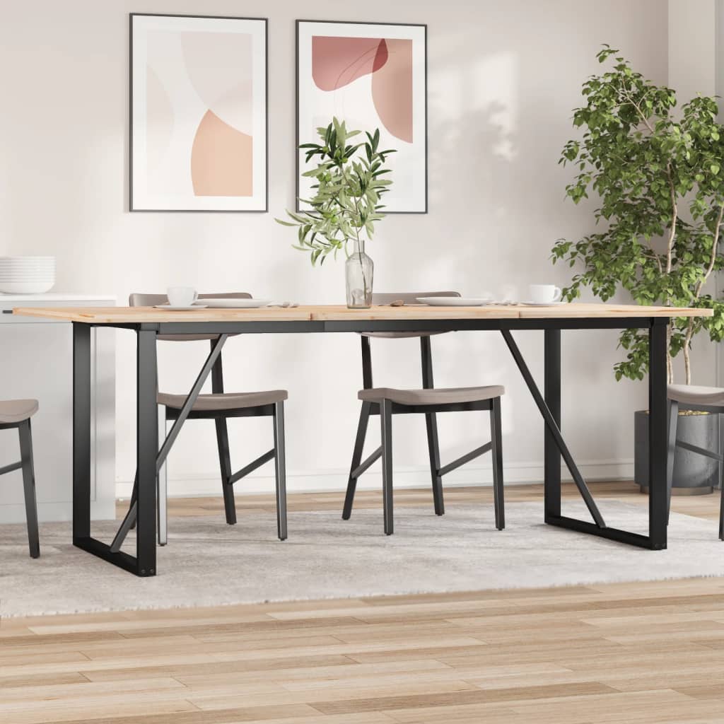 Noge za blagovaonski stol O-oblika 180x80x73cm čelik
