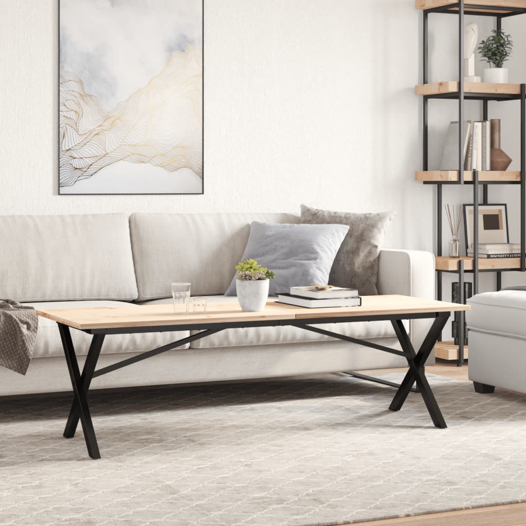 Noge za stolić za kavu s X-oblikom 140x30x43cm čelik