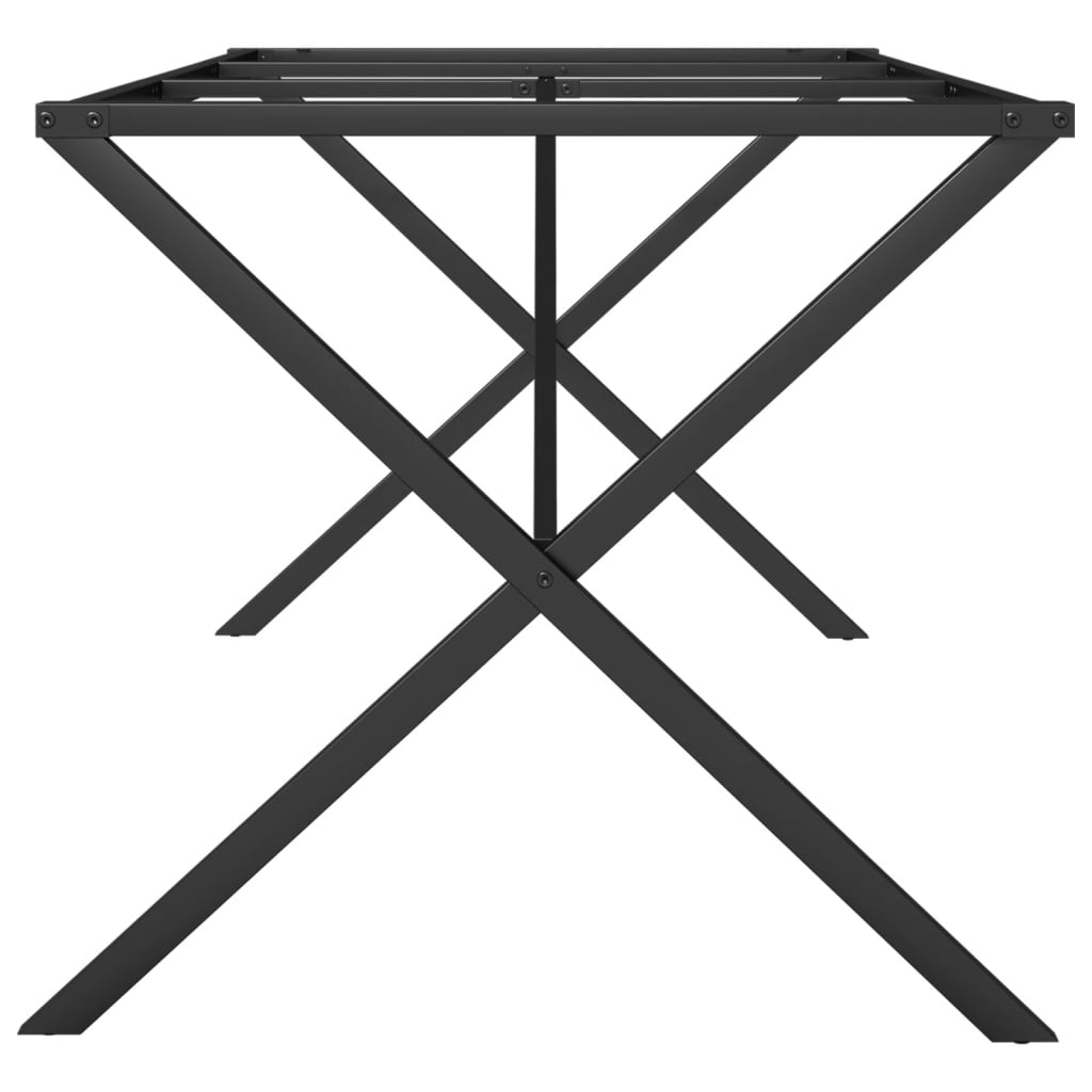 Noge za blagovaonski stol X-oblika 160x80x73cm čelik