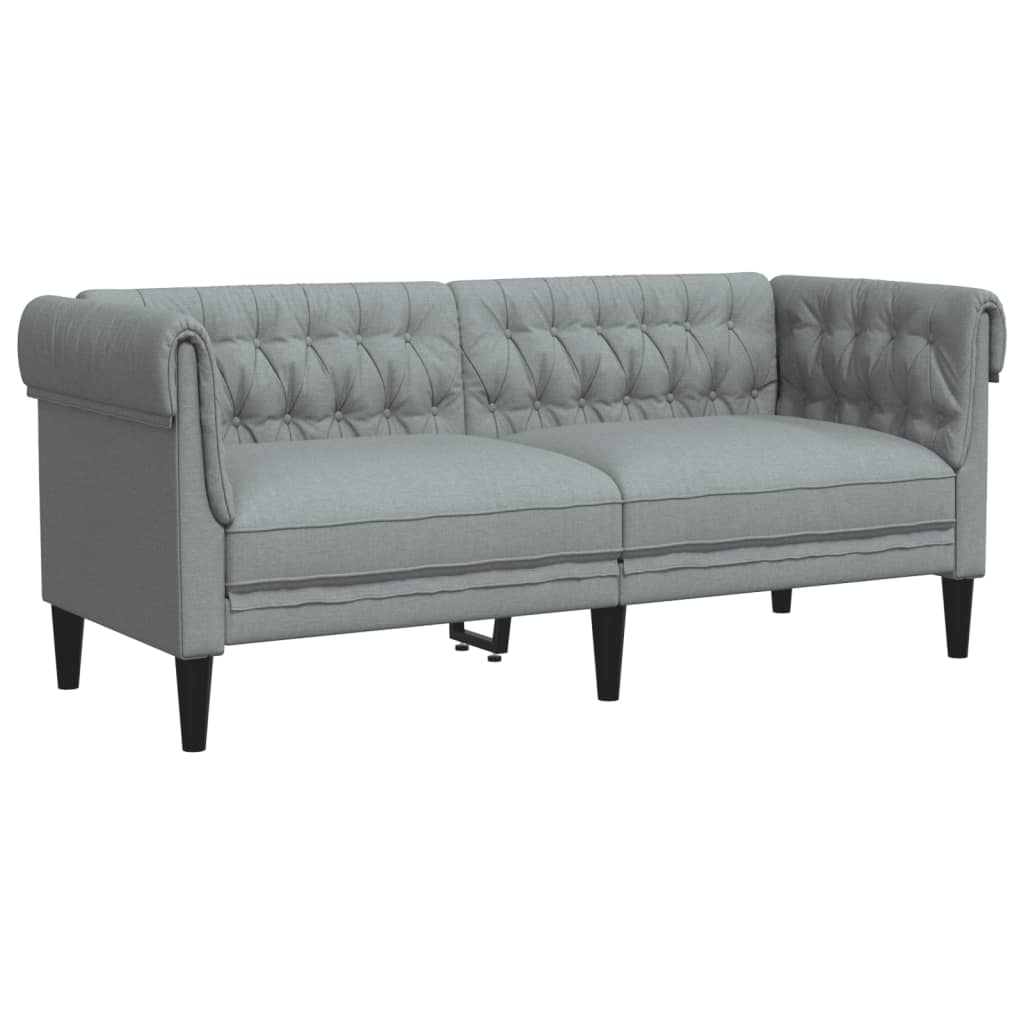 3-dijelni set sofa svjetlosivi od tkanine