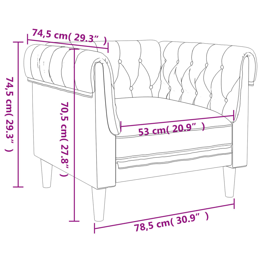 3-dijelni set sofa tamnosmeđi od tkanine