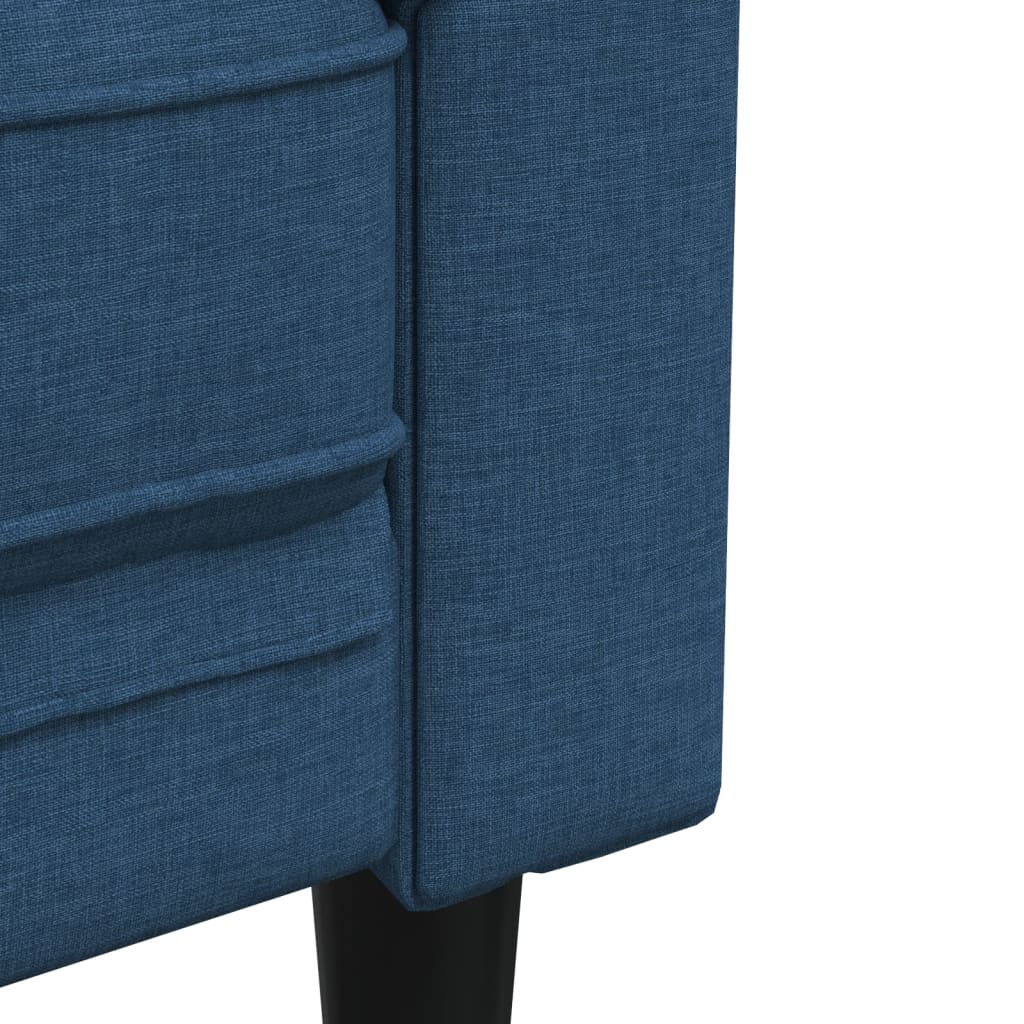 2-dijelni set sofa plavi od tkanine