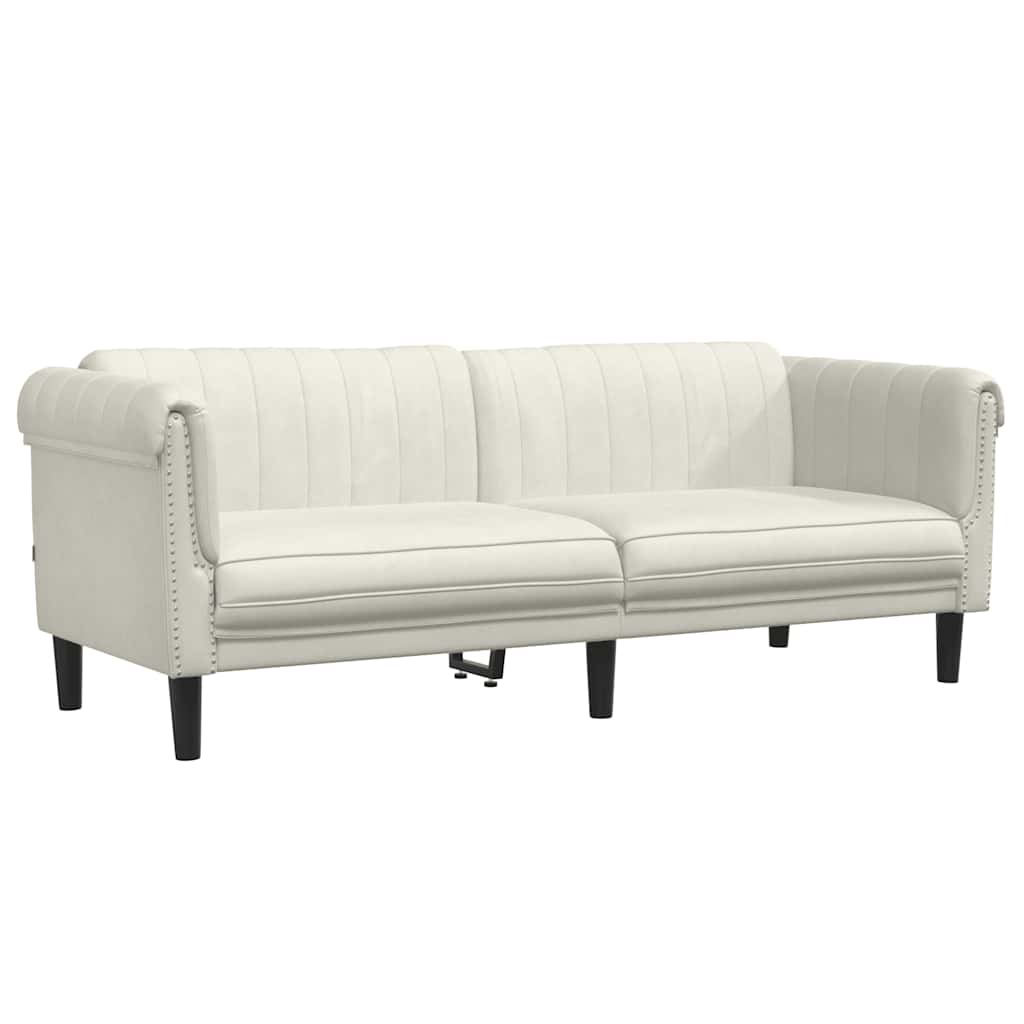 3-dijelni set sofa krem baršunasti