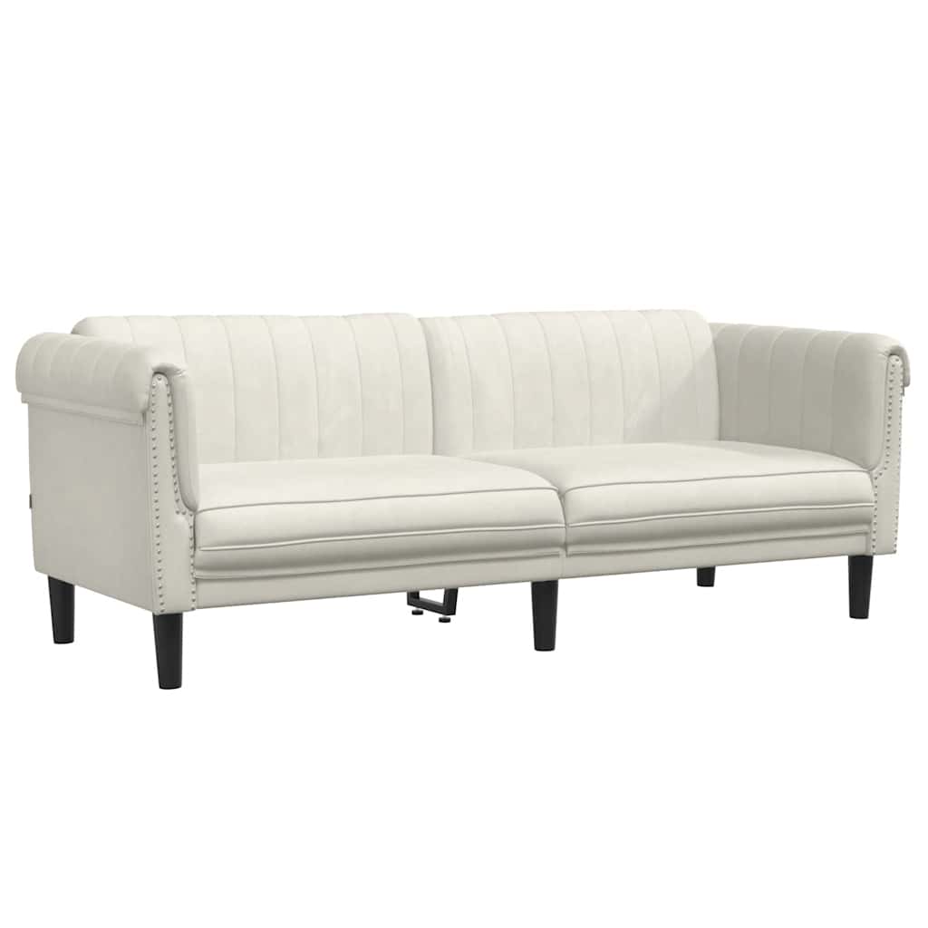 3-dijelni set sofa krem baršunasti
