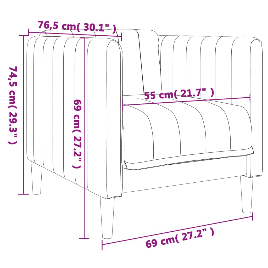 3-dijelni set sofa tamnosivi od tkanine