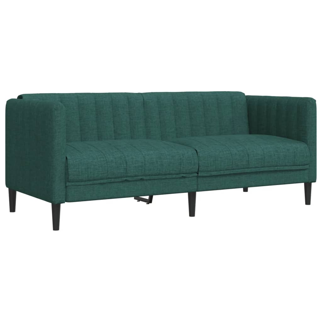 3-dijelni set sofa tamnozeleni od tkanine