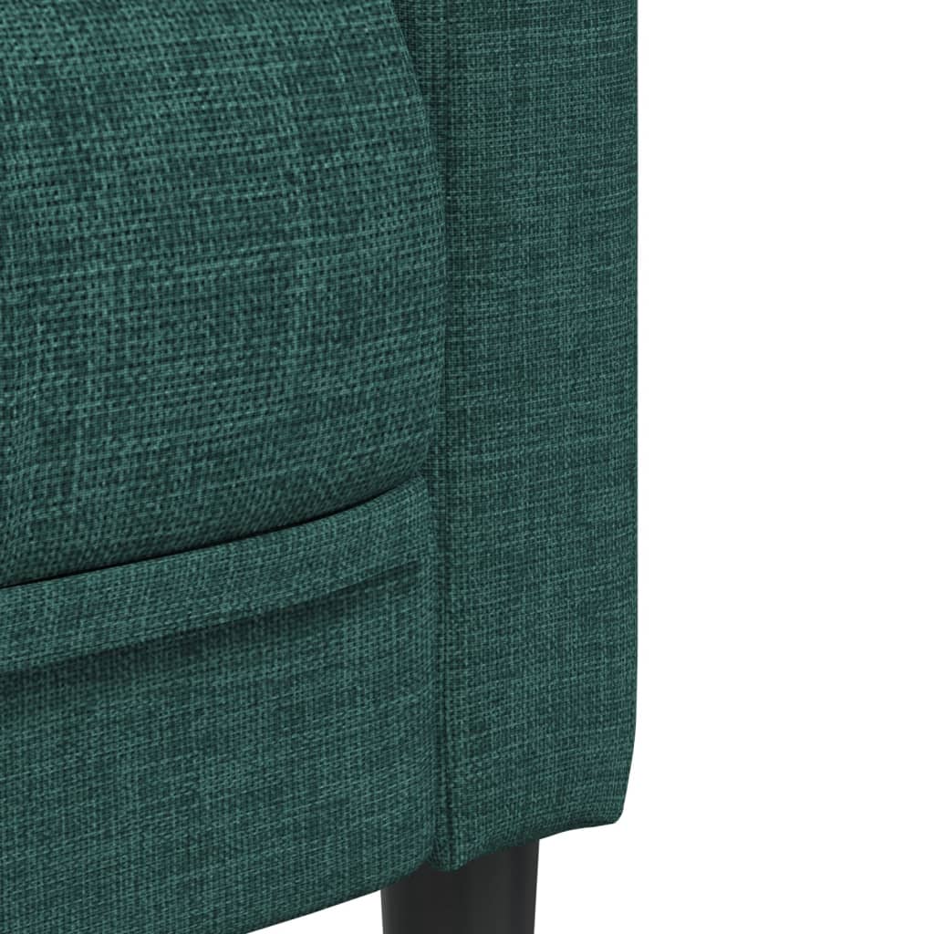 3-dijelni set sofa tamnozeleni od tkanine