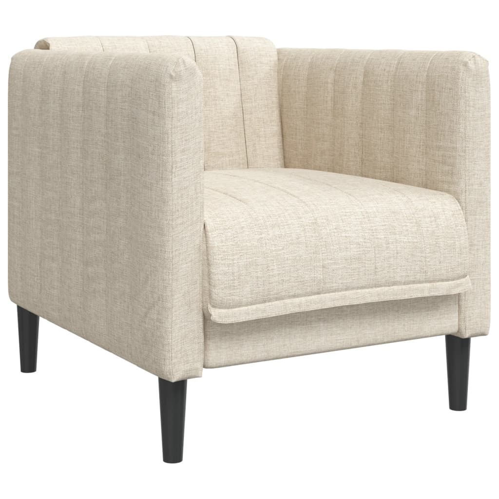 3-dijelni set sofa krem od mikrovlakana