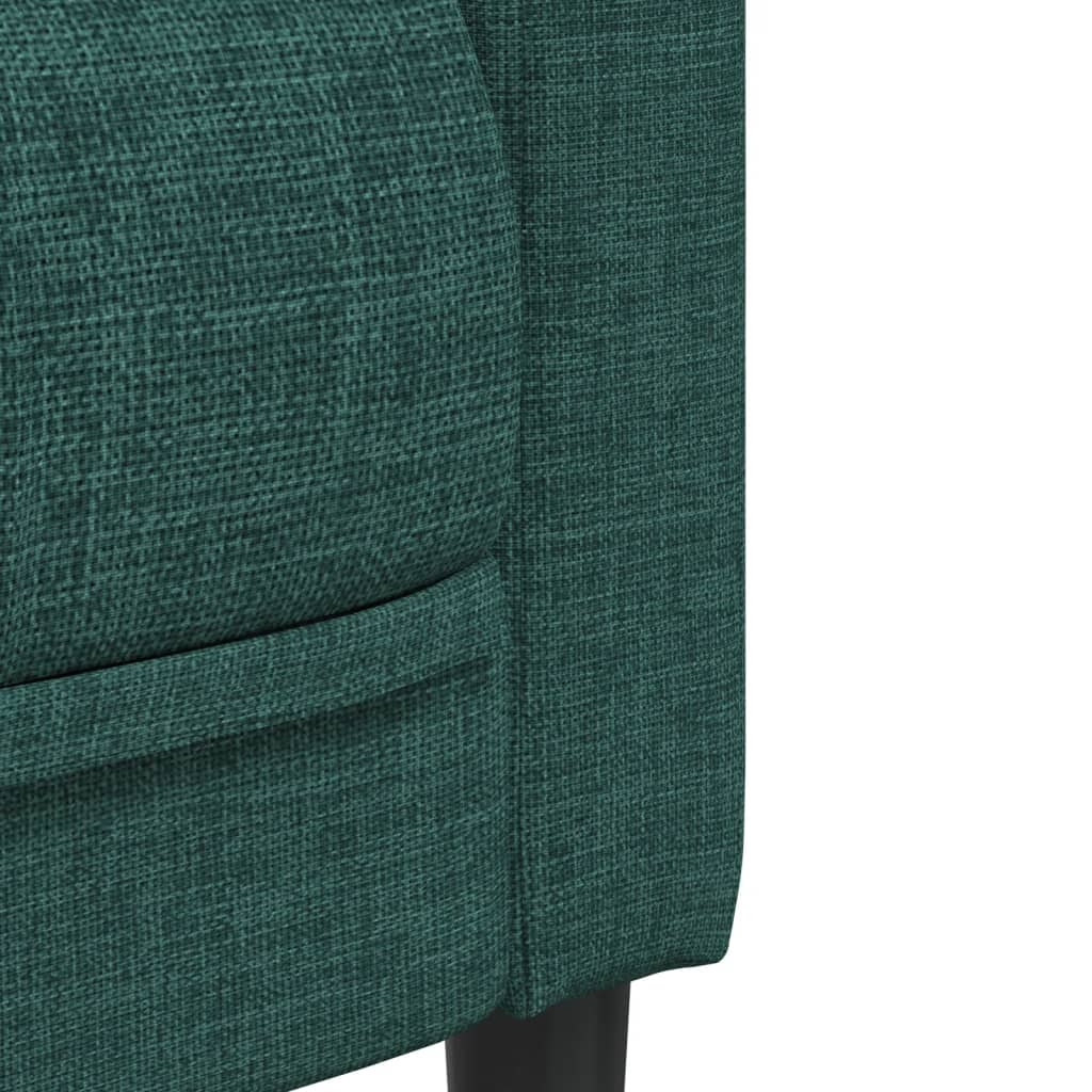 2-dijelni set sofa tamnozeleni od tkanine