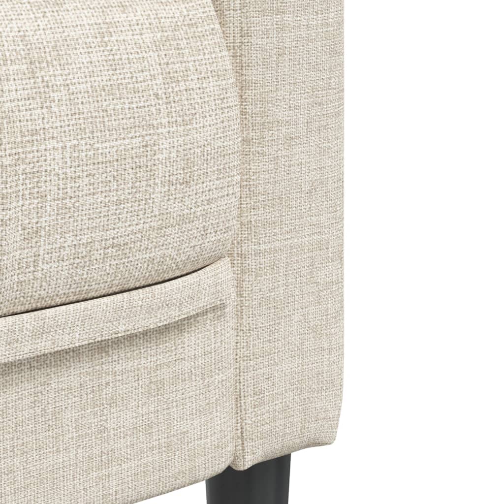 2-dijelni set sofa krem od tkanine