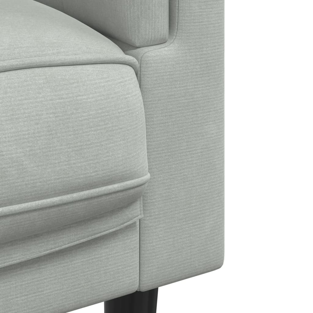2-dijelni set sofa s jastucima svjetlosivi baršunasti