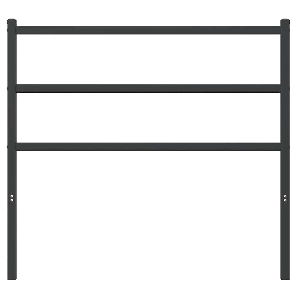 Metalno zamjensko uzglavlje crno 107 cm