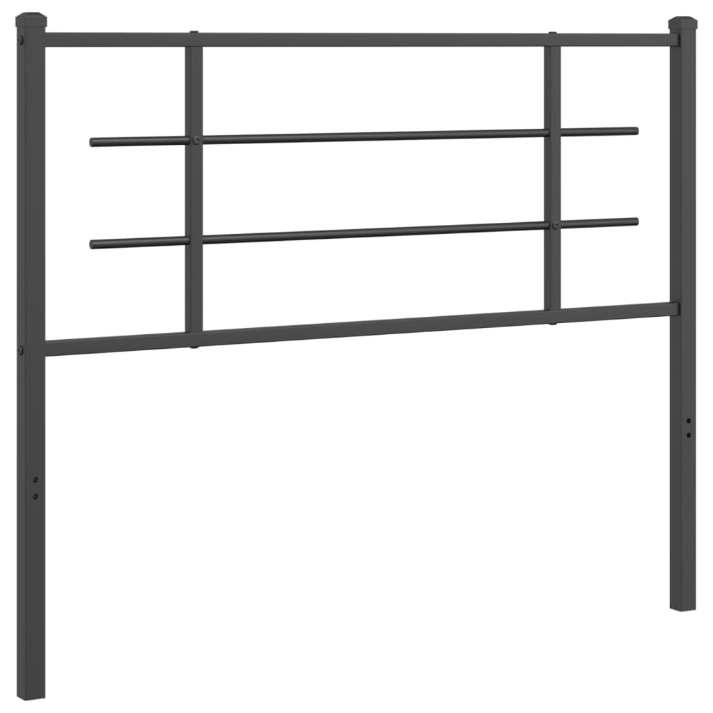 Metalno zamjensko uzglavlje crno 107 cm