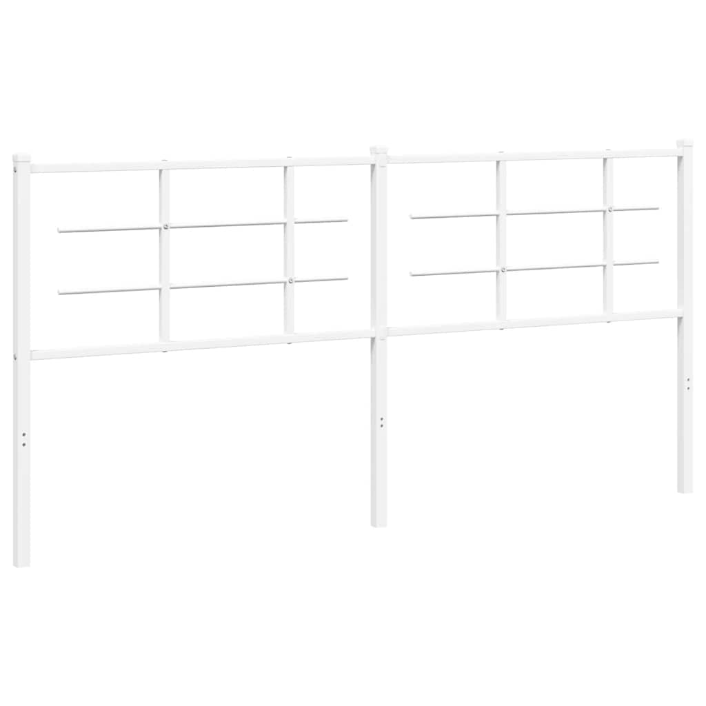 Metalno zamjensko uzglavlje bijelo 180 cm