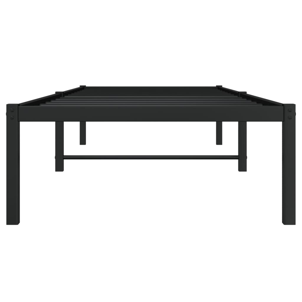 Metalni okvir za krevet crni 80x200 cm