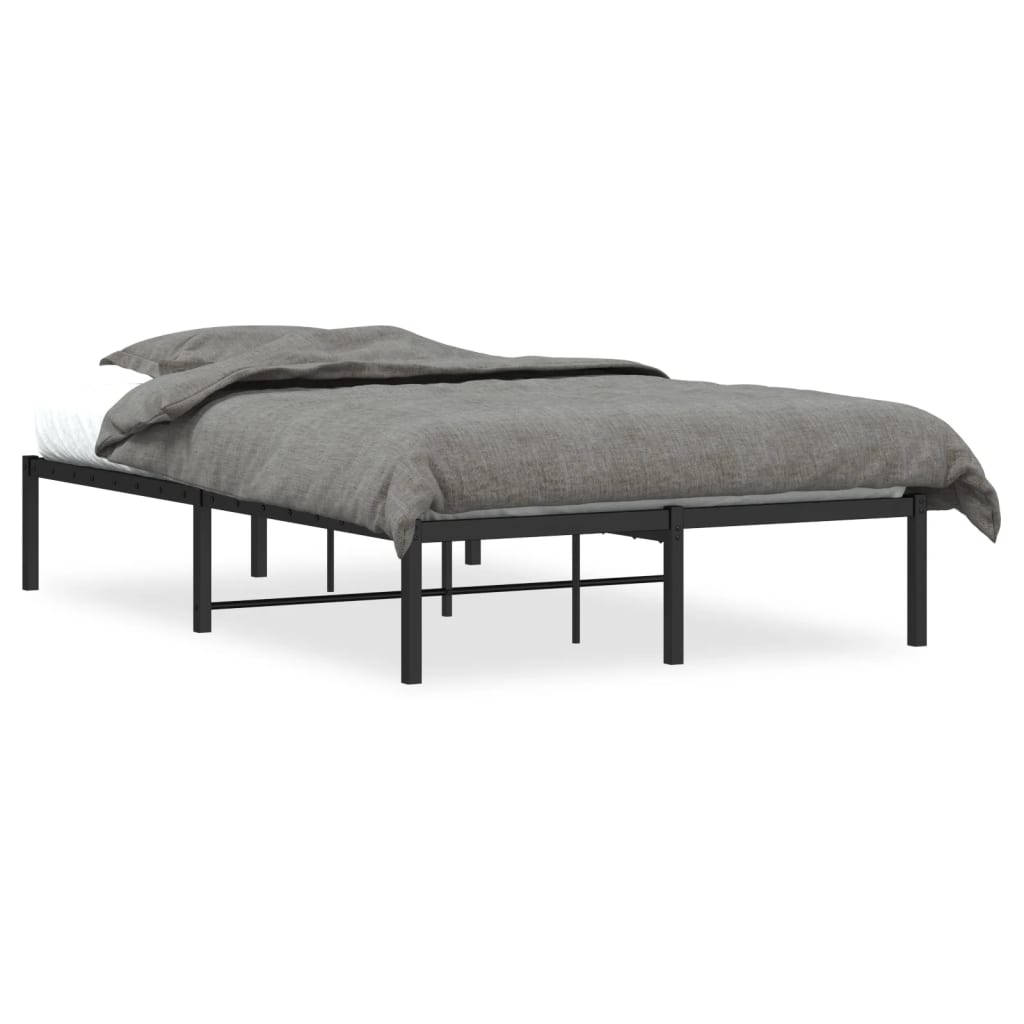 Metalni okvir za krevet crni 120 x 190 cm