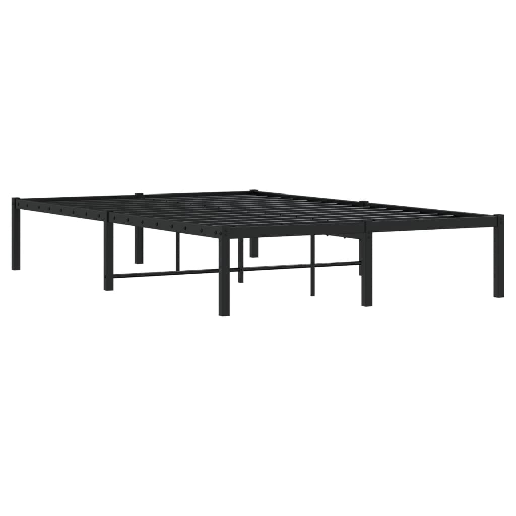 Metalni okvir za krevet crni 120x200 cm
