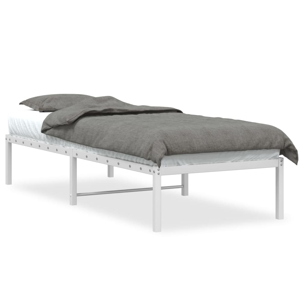 Metalni okvir za krevet bijeli 80x200 cm