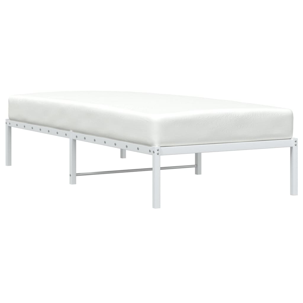 Metalni okvir za krevet bijeli 90x200 cm