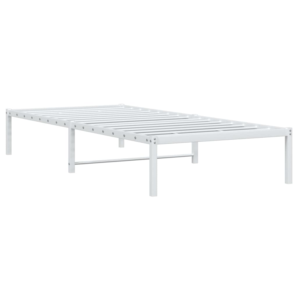 Metalni okvir za krevet bijeli 90x200 cm