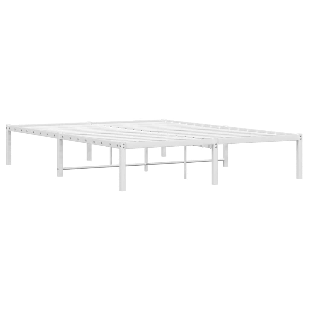 Metalni okvir za krevet bijeli 135x190 cm