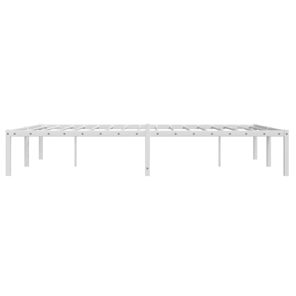 Metalni okvir za krevet bijeli 140 x 190 cm