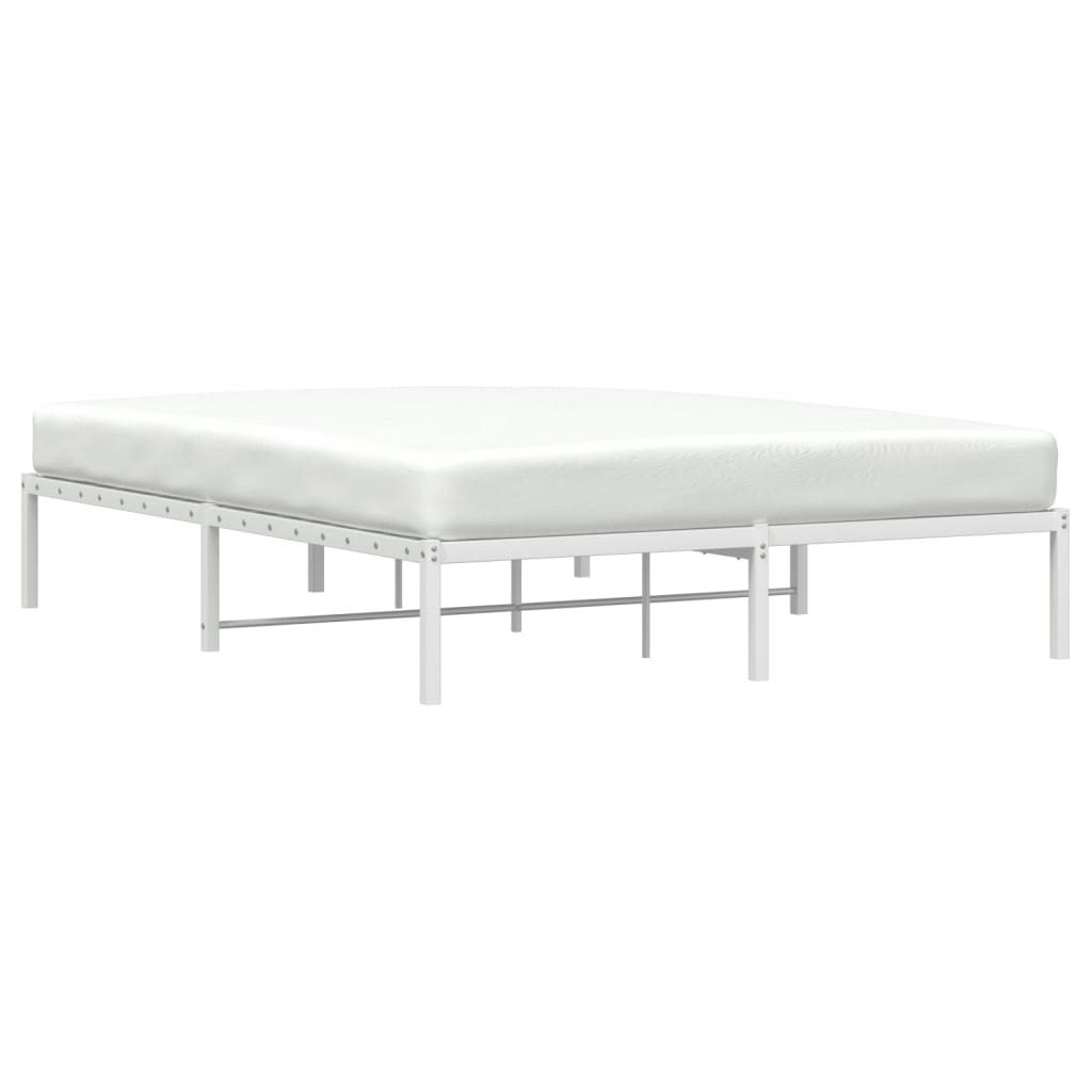 Metalni okvir za krevet bijeli 150x200 cm