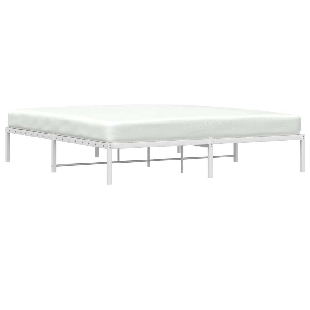 Metalni okvir za krevet bijeli 180x200 cm