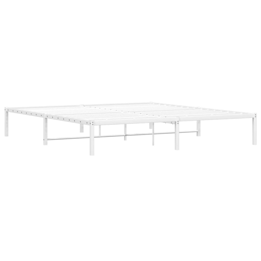 Metalni okvir za krevet bijeli 180x200 cm