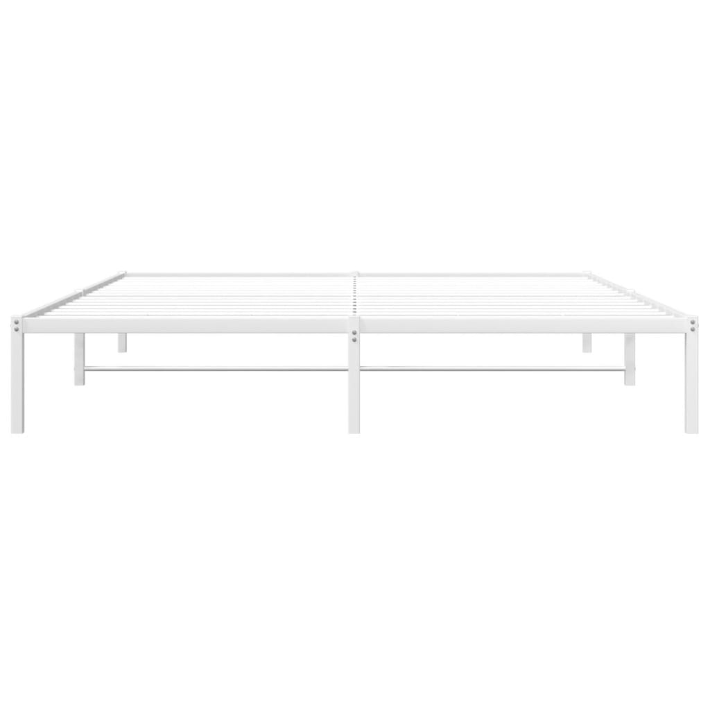 Metalni okvir za krevet bijeli 180x200 cm