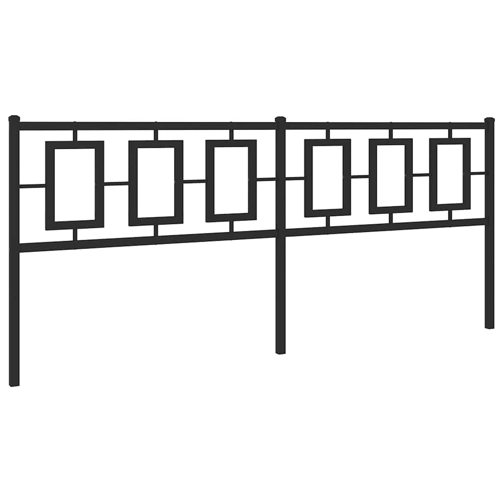 Metalno zamjensko uzglavlje crno 193 cm