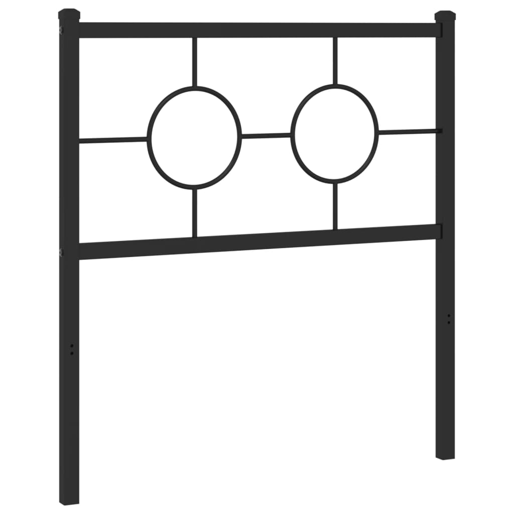 Metalno zamjensko uzglavlje crno 80 cm