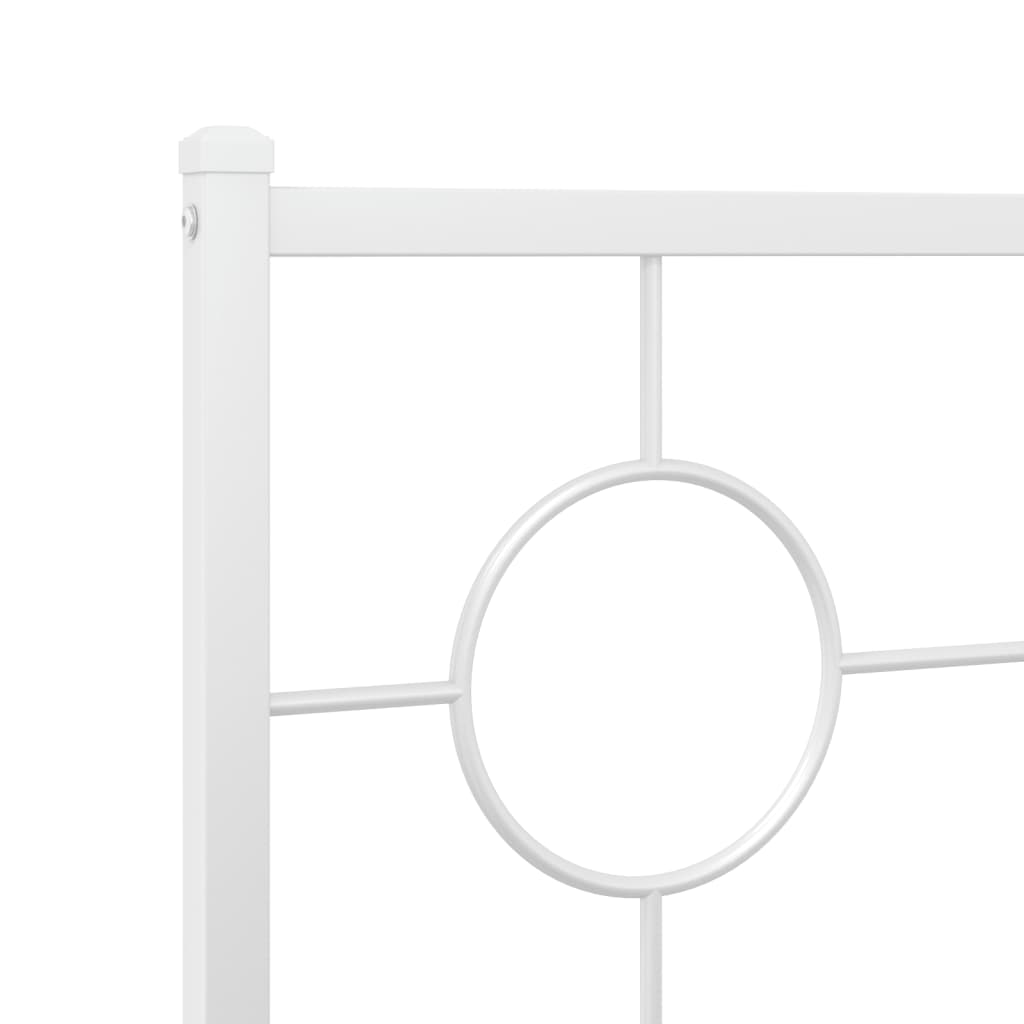 Metalno zamjensko uzglavlje bijelo 107 cm