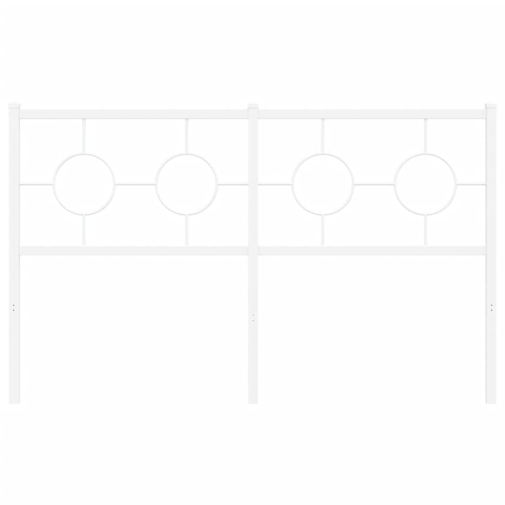 Metalno zamjensko uzglavlje bijelo 140 cm
