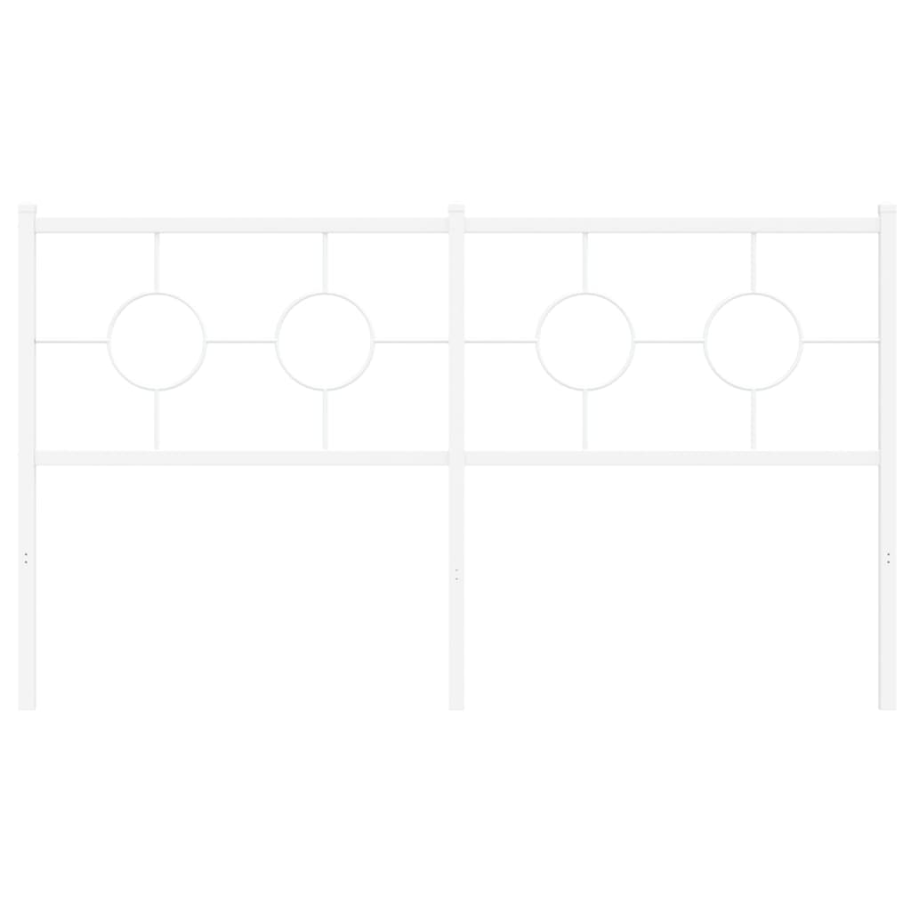 Metalno zamjensko uzglavlje bijelo 150 cm