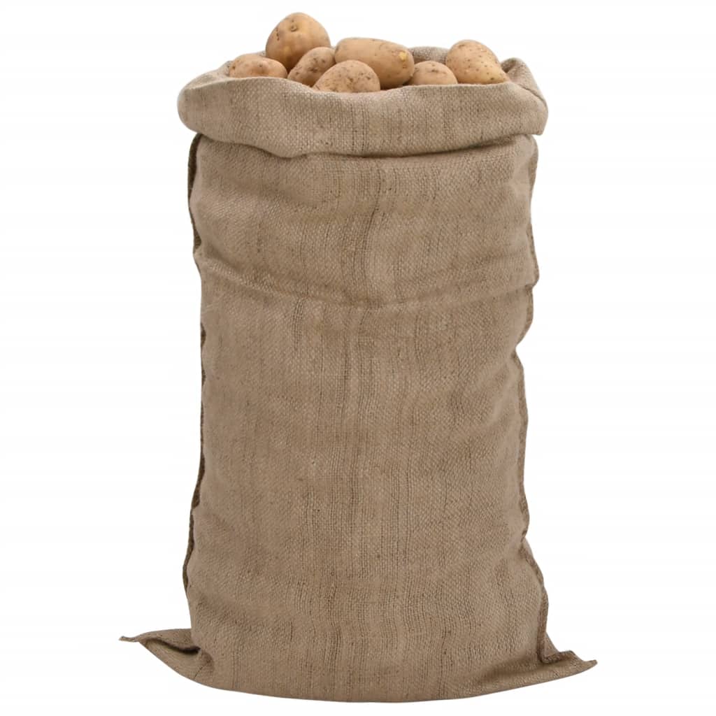 Jutene vreće 10 kom 65 x 135 cm 100% juta 340 g/m²