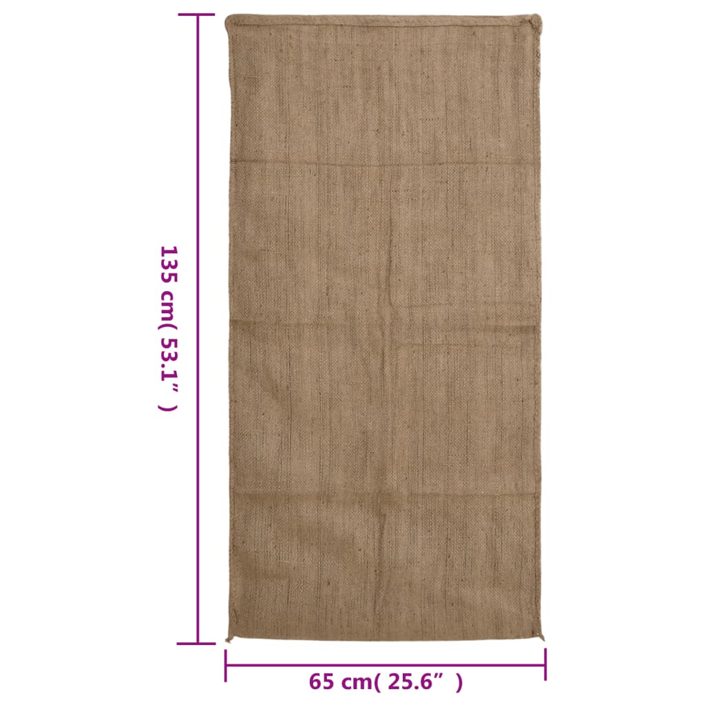 Jutene vreće 10 kom 65 x 135 cm 100% juta 340 g/m²