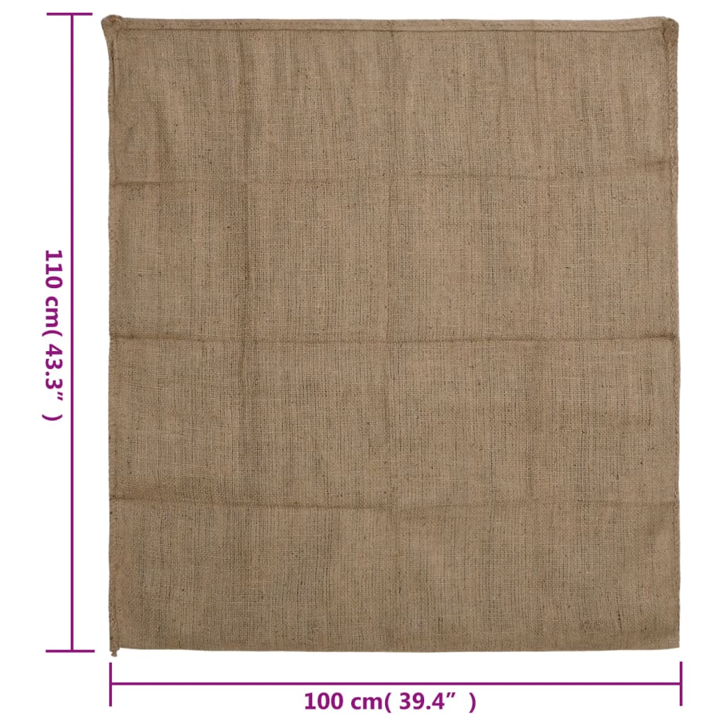 Jutene vreće 5 kom 100 x 110 cm 100 % juta 340 g/m²