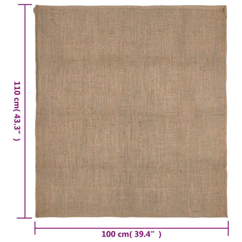 Jutene vreće 30 kom 100 x 110 cm 100 % juta 220 g/m²