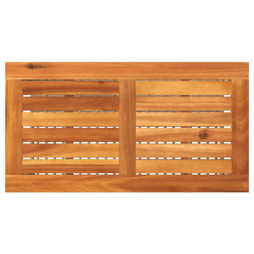 Vrtni stol bež 70 x 38 x 42 cm od poliratana i drva bagrema