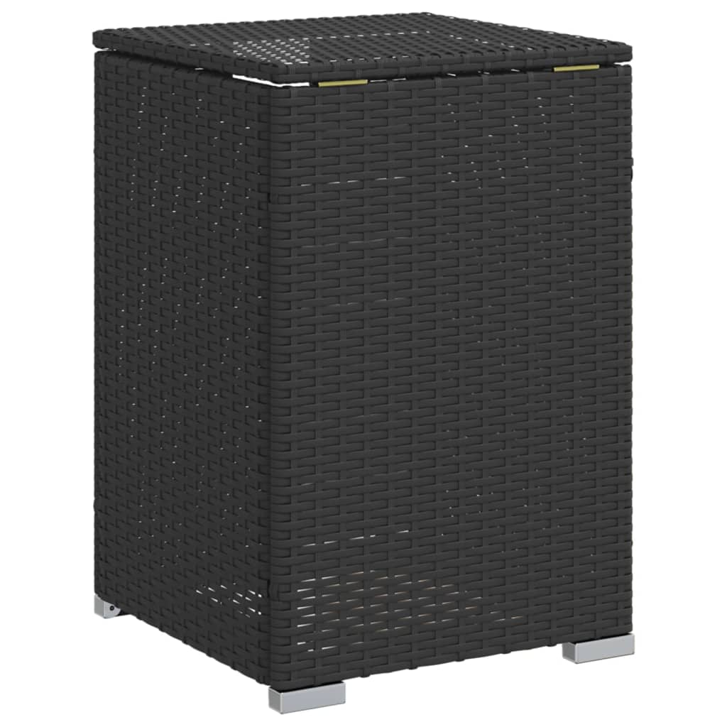 Pokrovni stol za spremnik propana crni 40x40x60 cm poliratan