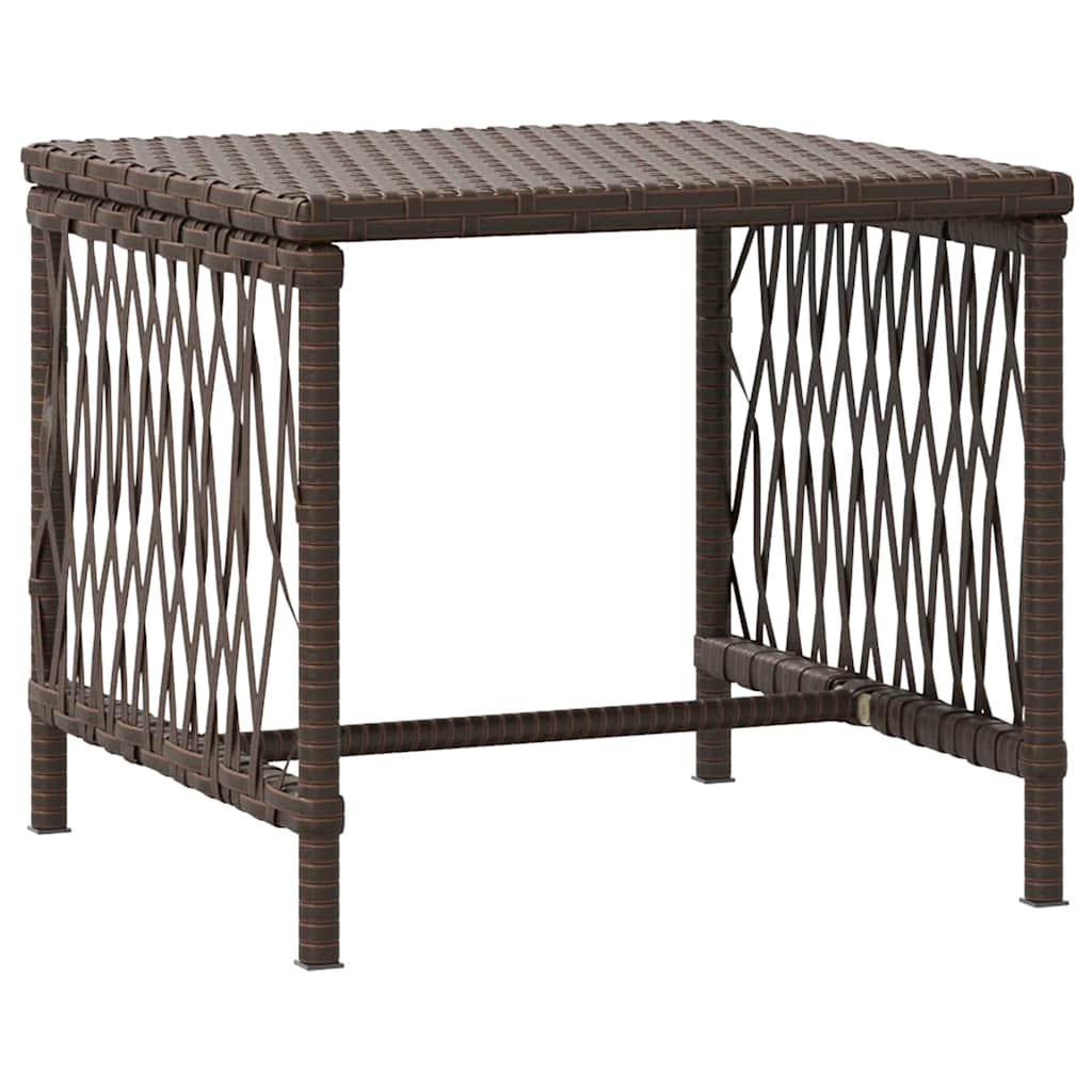 Ležaljka 3 pcs Smeđa i krem bijela 200 x 55 x 92 cm poliratan