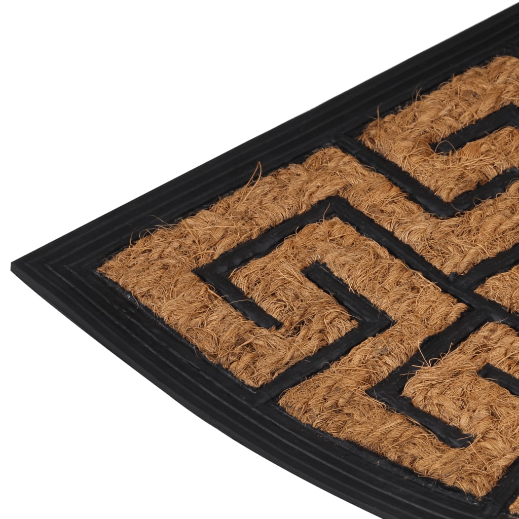 Otirač poluokrugli 45 x 75 cm od gume i kokosovih vlakana