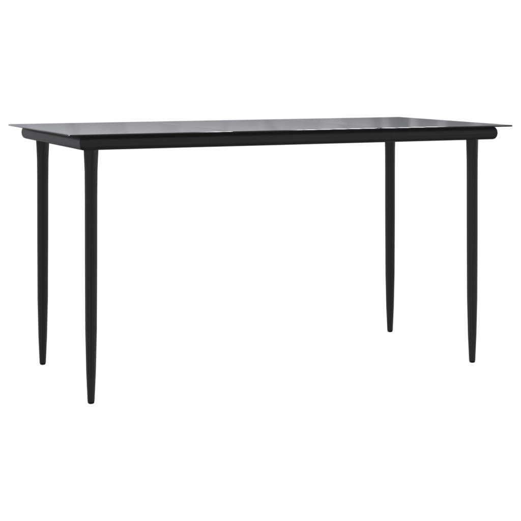 5-dijelni vrtni blagovaonski set sivi od poliratana