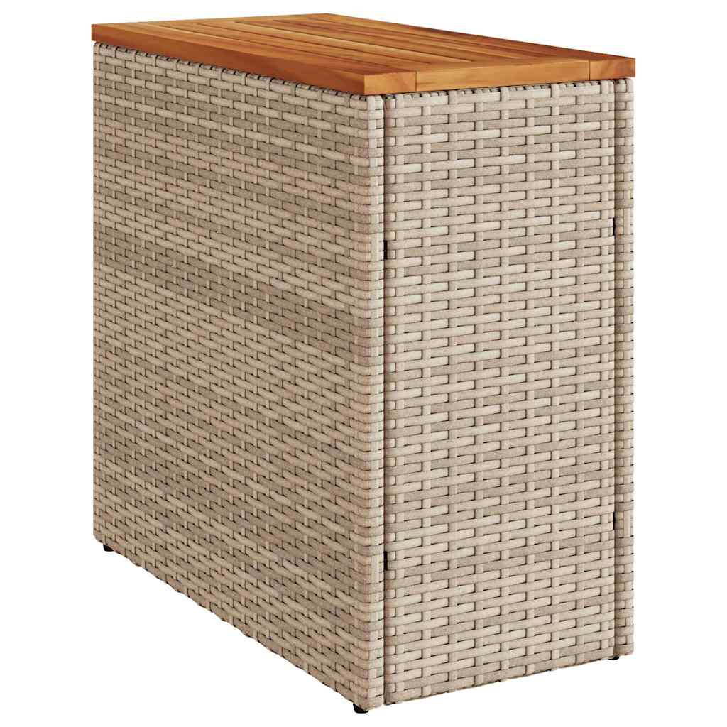Vrtni stol sa drvenom pločom bež 58x27,5x55 cm od poliratana